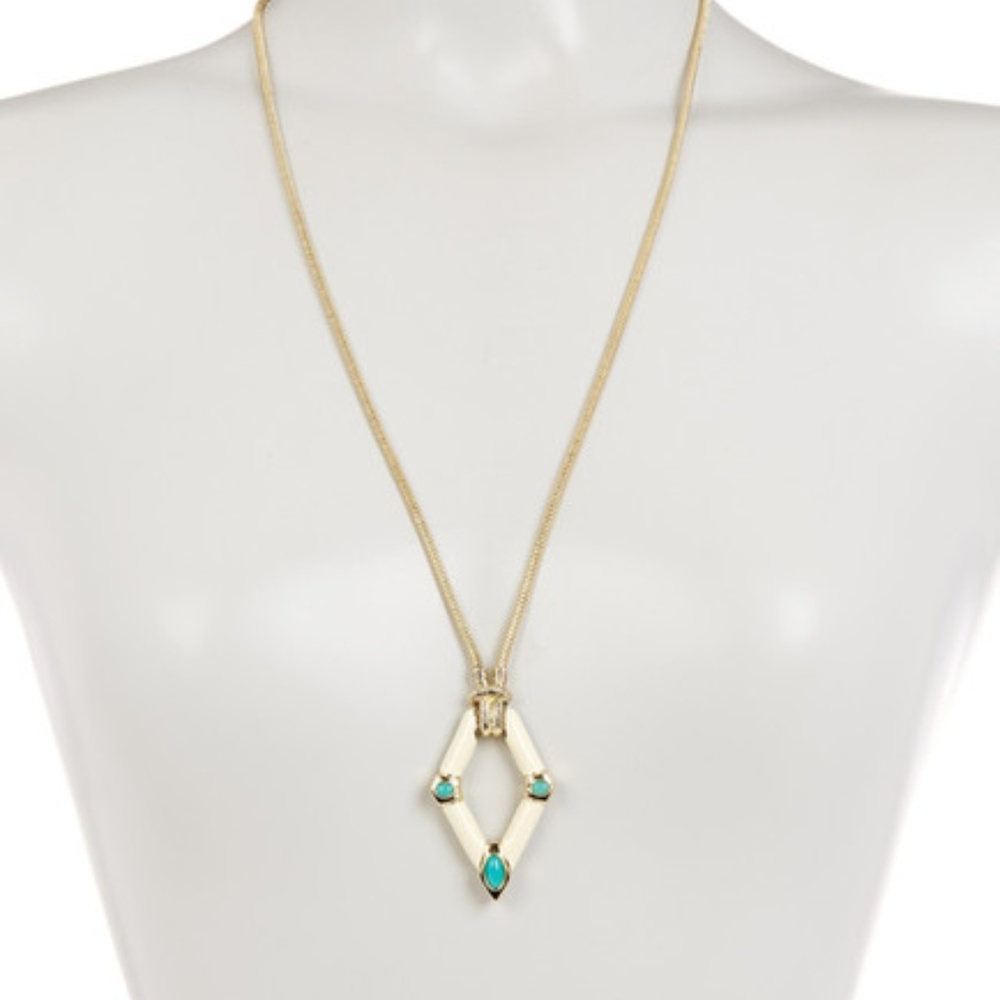 NWT House of Harlow Ivory Turquoise Necklace